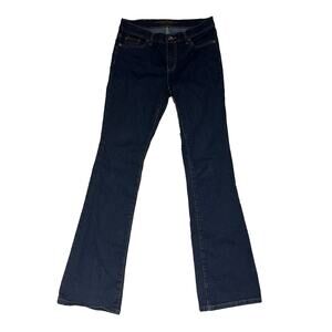 Lauren Ralph Lauren Contemporary Bootcut Jeans Womens 6 Dark Wash Blue Denim